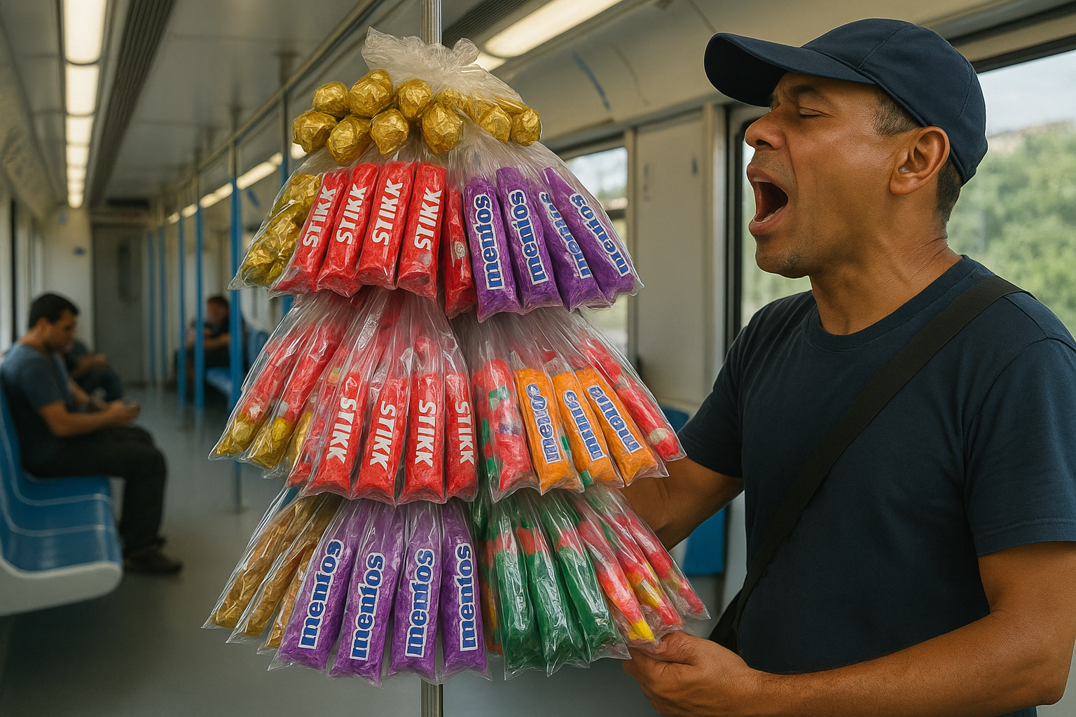 O flow dos camelôs nos trens: paralelos com o Funk e o Rap